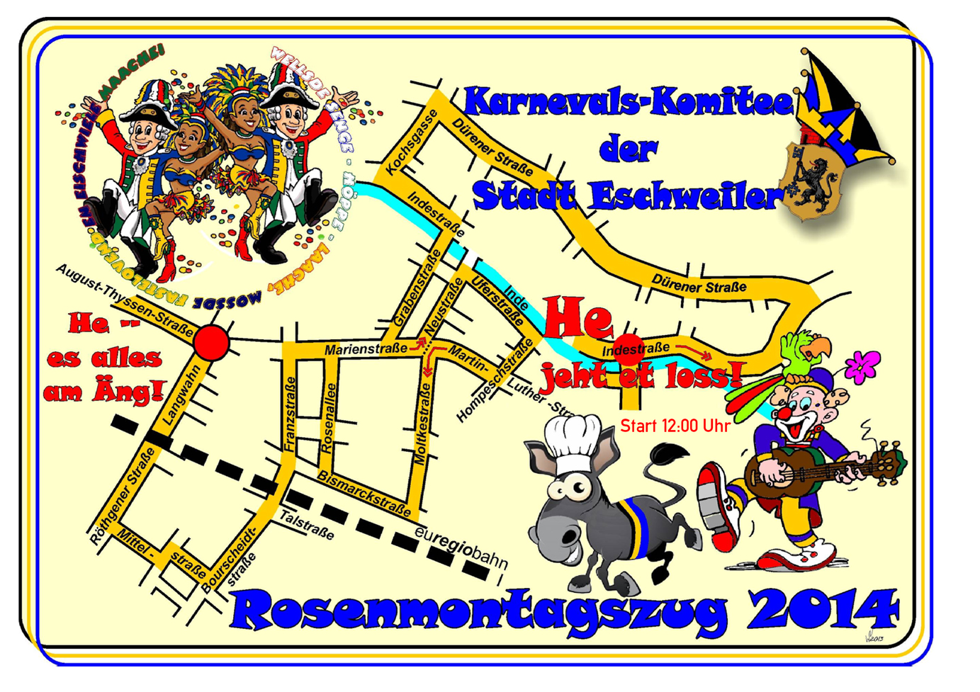 Rosenmontagszug 2014 Eschweiler - Weisweiler