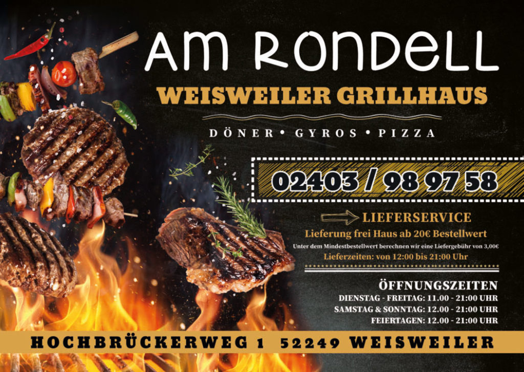 Grillhaus Weisweiler Speisekarte